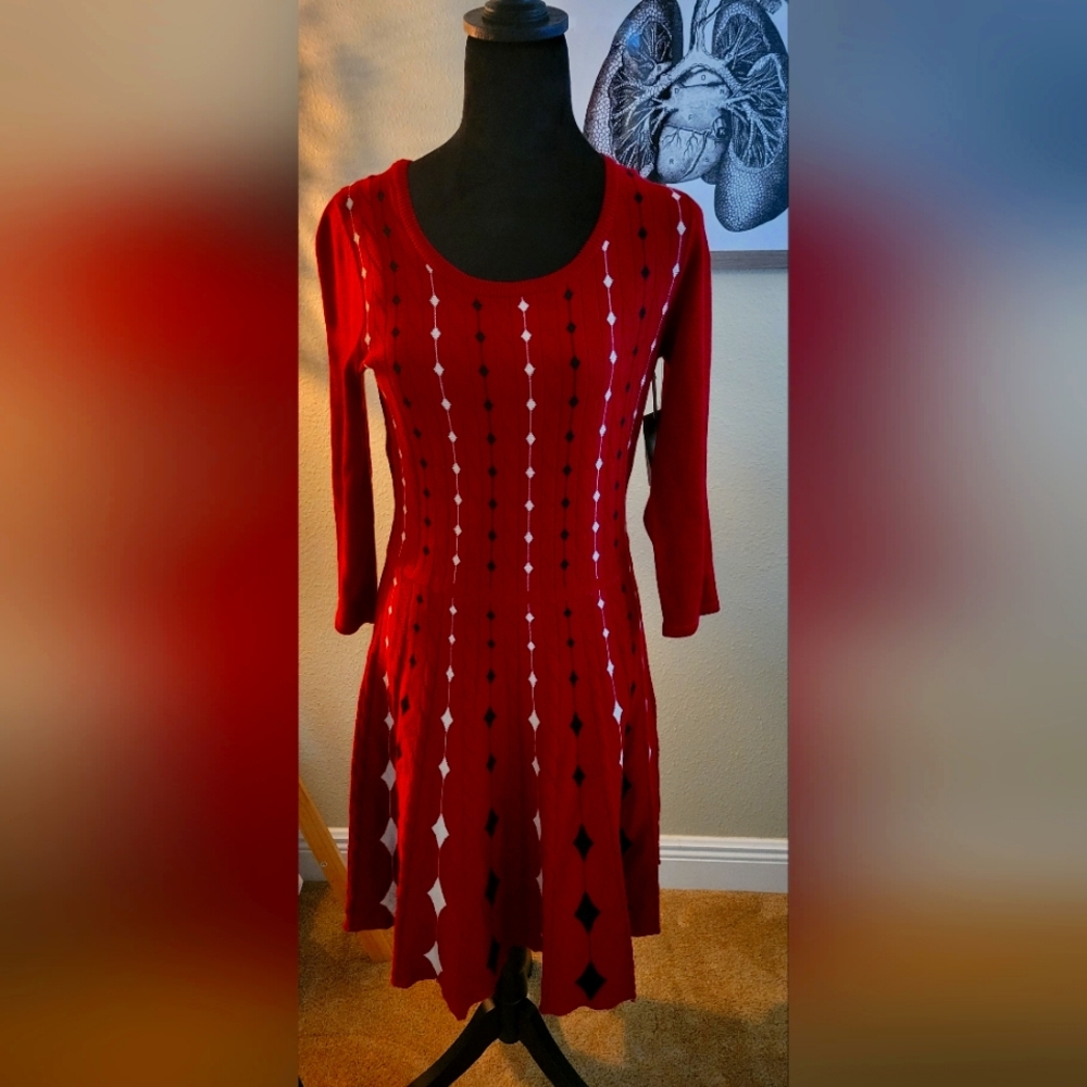 Red Sweater Dress Brand New